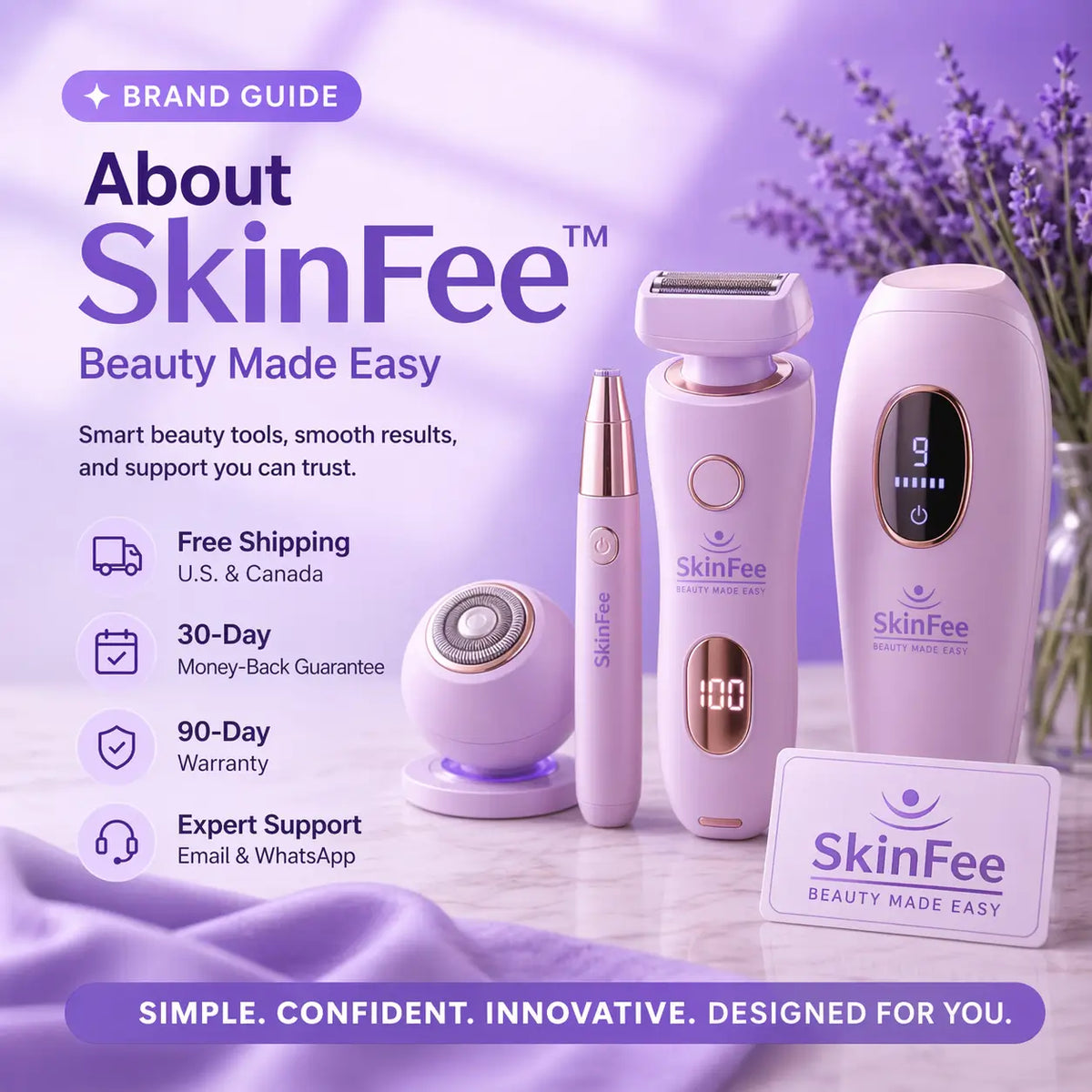 About SkinFee™: Beauty Made Easy, Smart Hair Removal, Fast Shipping & Support